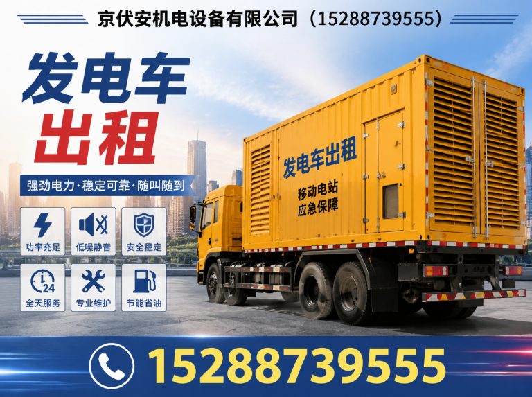 河源静音发电车租赁展示图